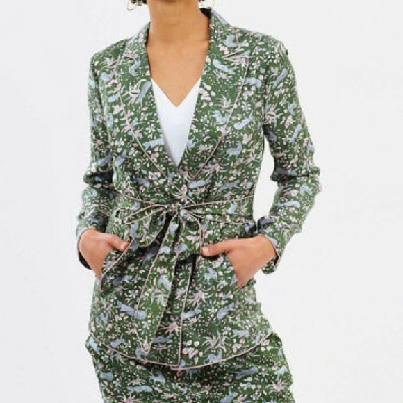 j crew green blazer